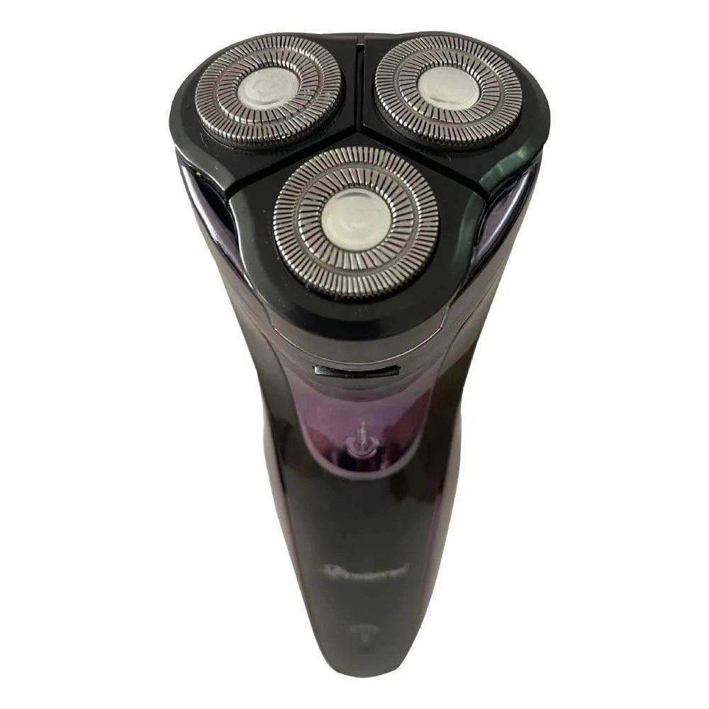 Trade Shop - Rasoio Elettrico 3 Teste Rotativo A Batteria Ricaricabile Senza Fili Uomo Gm-7730 -