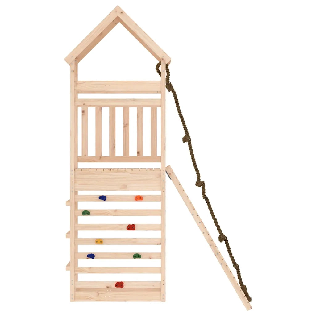Casetta con Arrampicata in Legno Massello di Pino 3156919