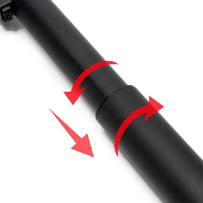 Set 4 gambe per tavolo regolabili in altezza 70-110 cm nero Piedi per mobili