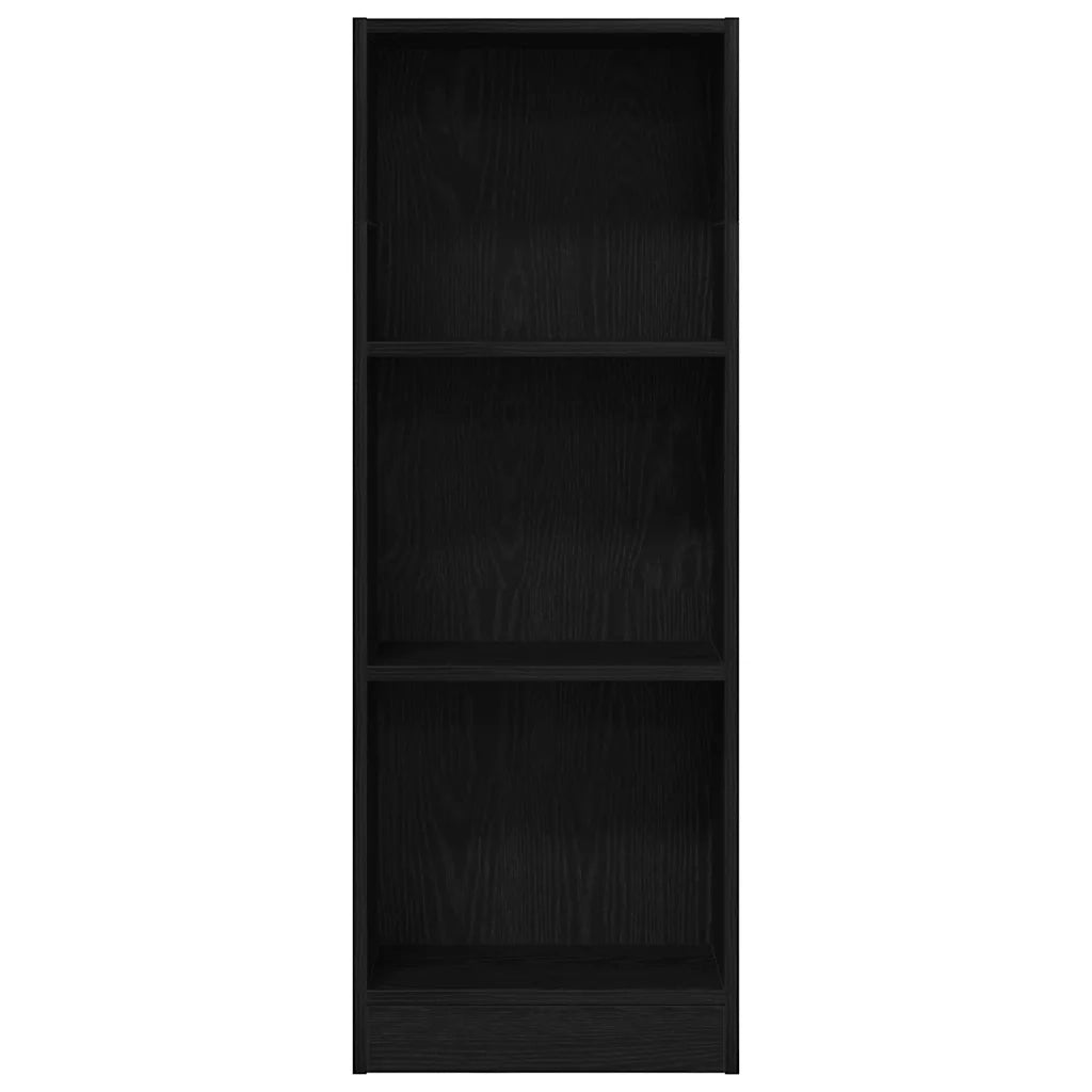 Libreria-Scaffale per Libri-Mobile di Stoccaggio Rovere Nero 40x24x109 cm in Truciolato
