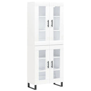 Buffet credenza cassettiera mobiletto mobile contenitore organizer cucina soggiorno salotto alto 69,5 x 34 x 180 cm legno ingegnerizzato bianco 02_0032627