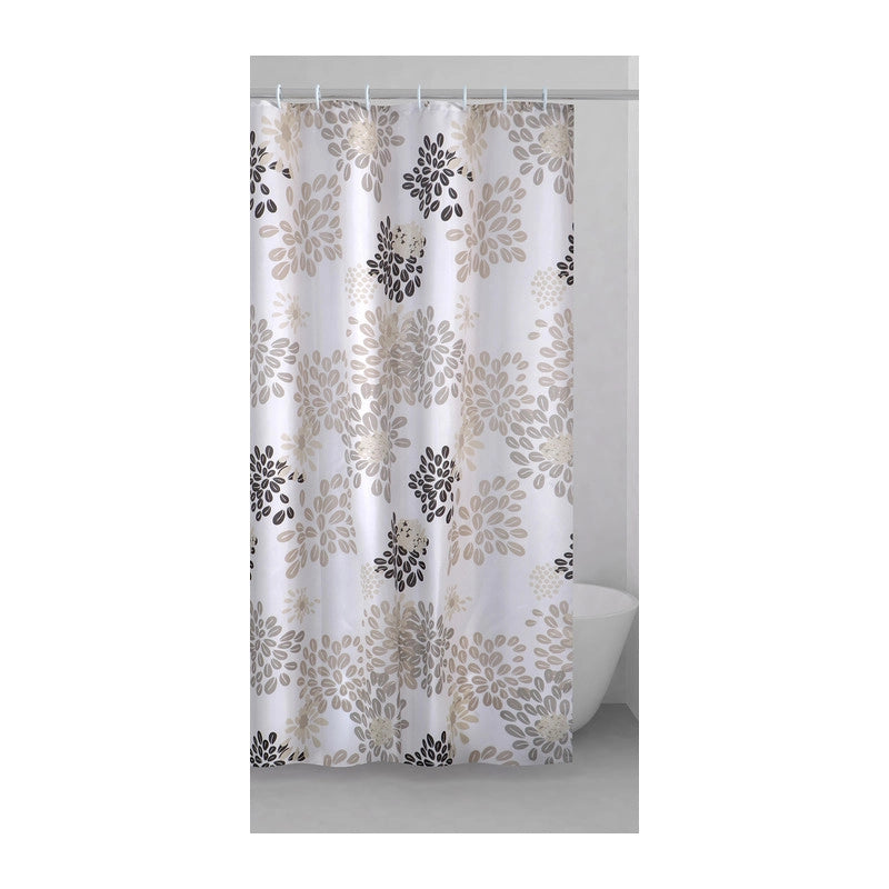 TENDA DOCCIA IN POLIESTERE 'CAFFE'' 240x200 cm - Bianco/Beige/Marrone - GEDY