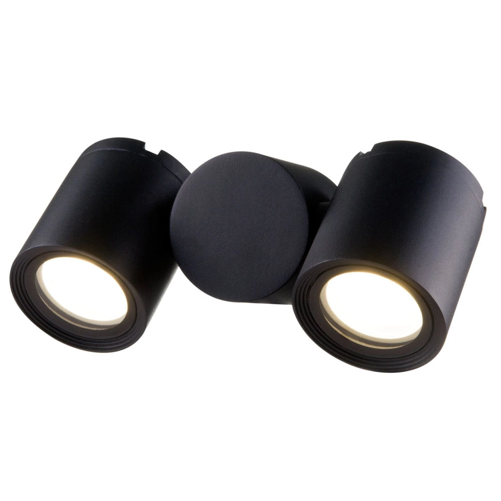 Lampada da parete Outdoor in Alluminio Wall Street Nero