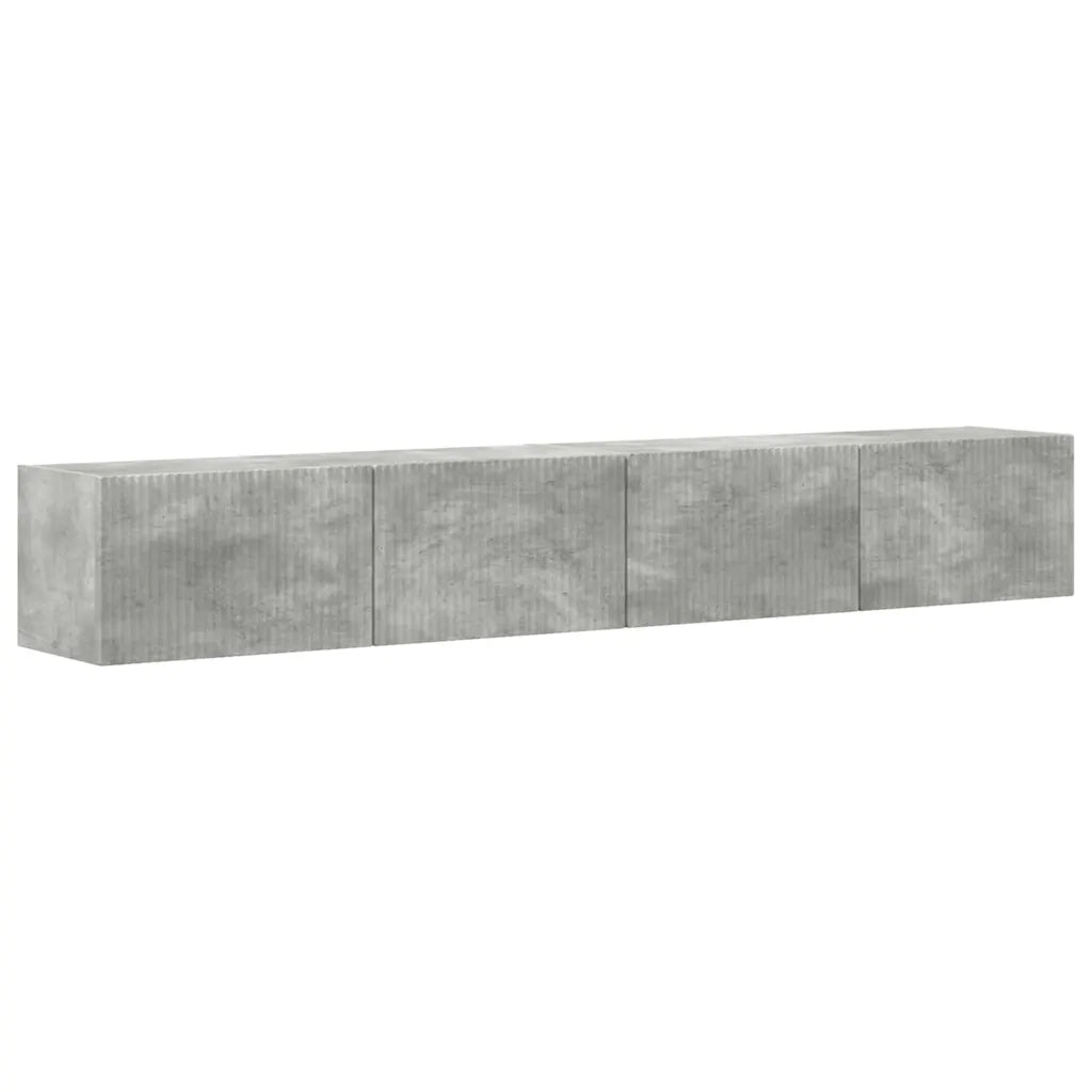 Mobile TV da parete 2 pcs Calcestruzzo 98 x 31 x 29,5 cm