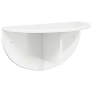 Scaffale da parete | Ripiano a parete | Mensola a parete Bianco Lucido 48 x 24 x 24 cm