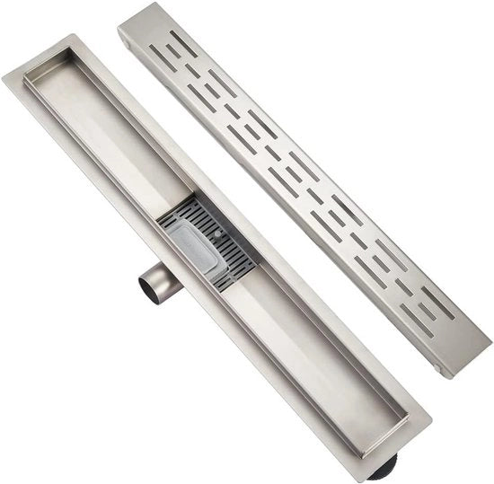 Douchegoot 70cm - Acciaio inossidabile - Sifone autoasciugante