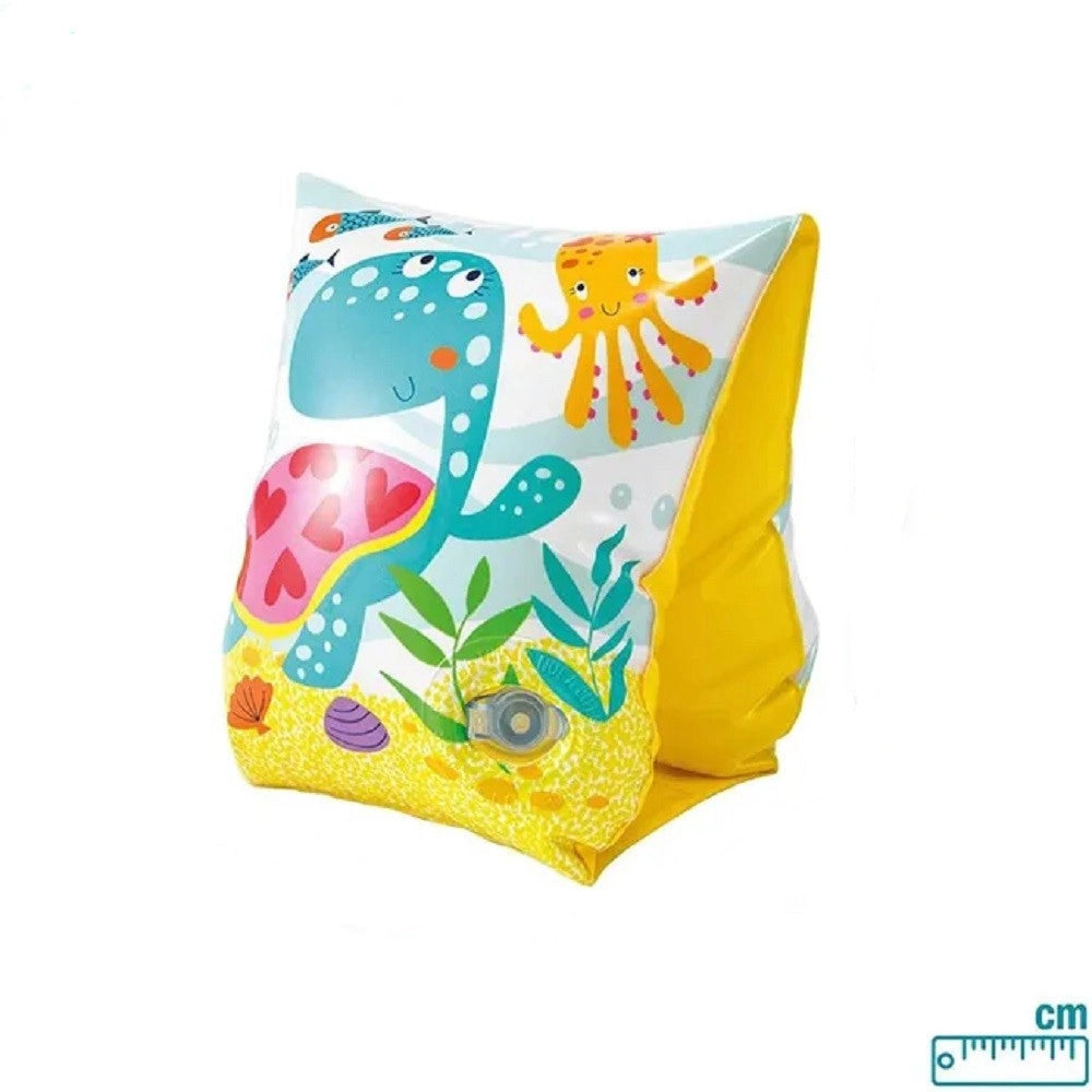 Trade Shop - Braccioli Stampa Fondo Marino 23x15 Cm Gonfiabili Per Bambini Piscina Mare 56666 -