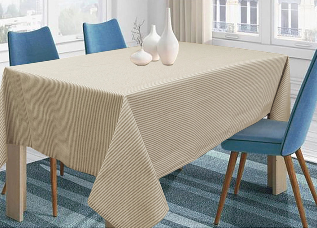 Tovaglia Per Salotto Cucina In Miros Misto Cotone Made In Italy Millerighe RP - 140X360 - Beige