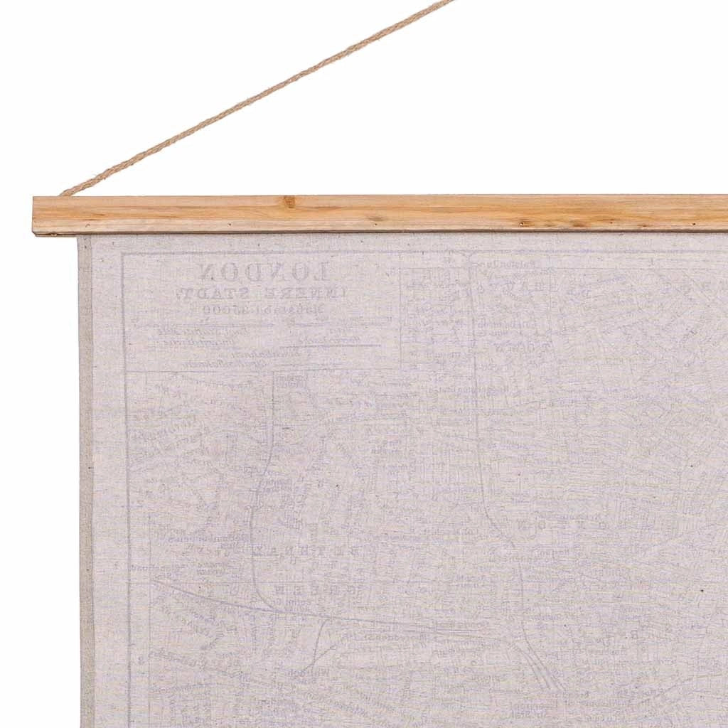 Tessuto stampato pergamena tela 125x86x1,7h cm