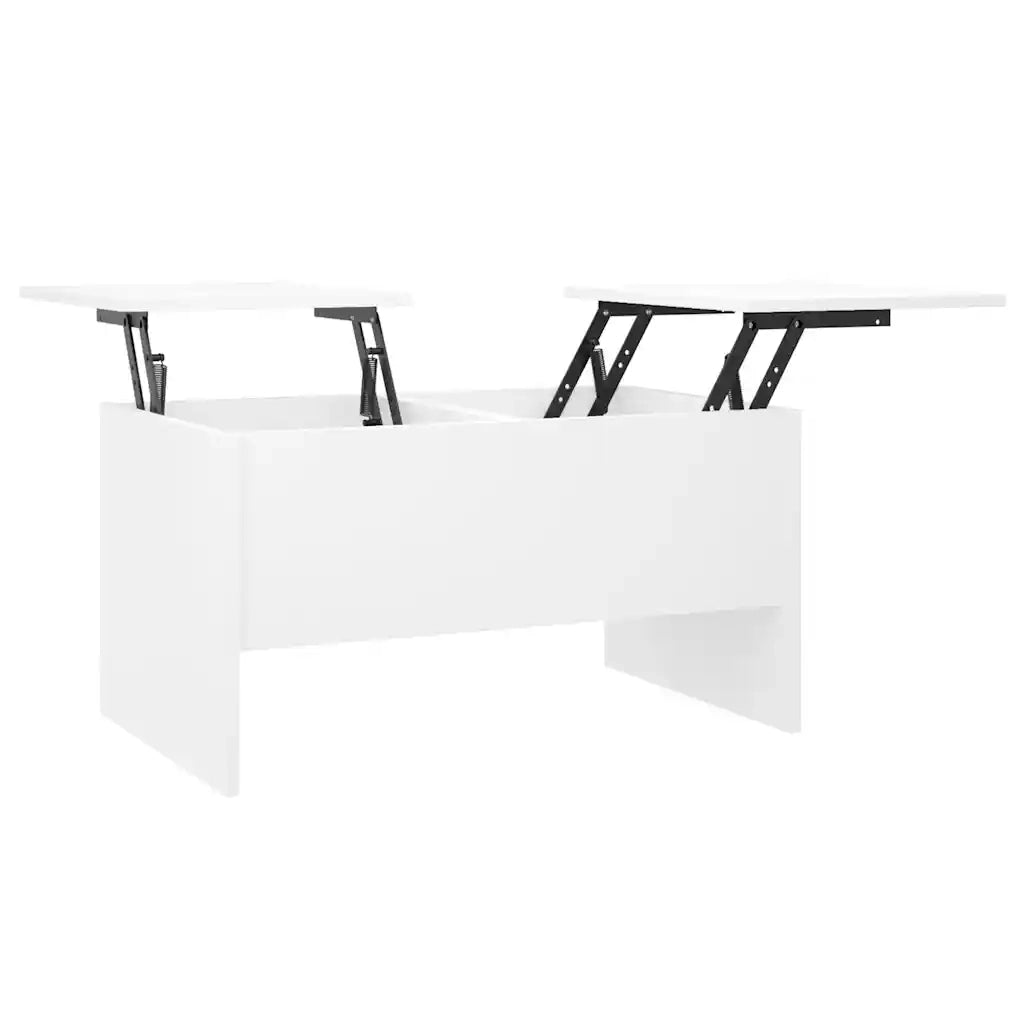 Tavolino da salotto | Tavolino da caff¨¨ | Tavolino da Soggiorno Bianco 80x50x42,5 cm in Legno Multistrato