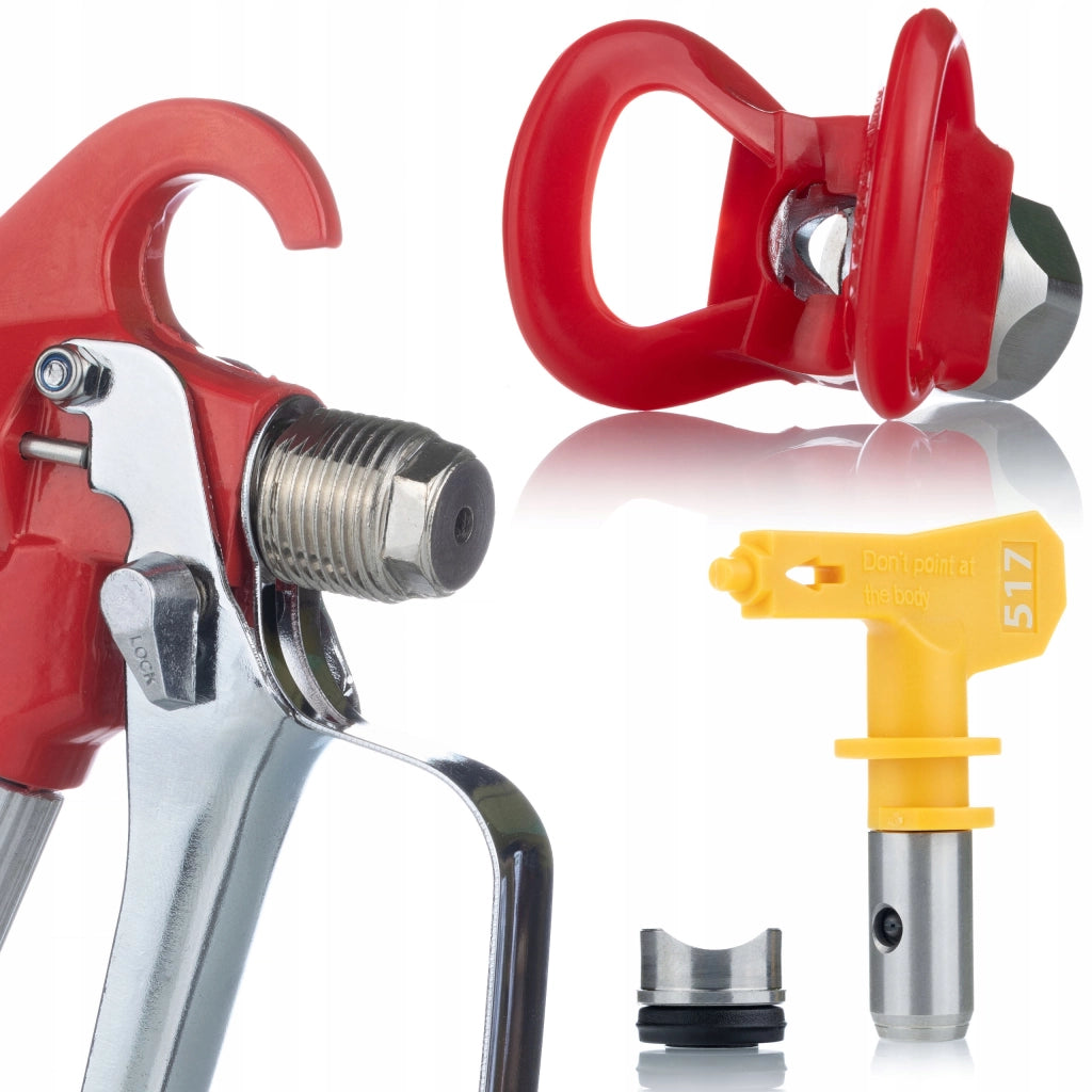 Set di Accessori per Verniciatura con Pistola, Lancia 30cm, Ugello 517 – Alta Qualità, Facile Installazione