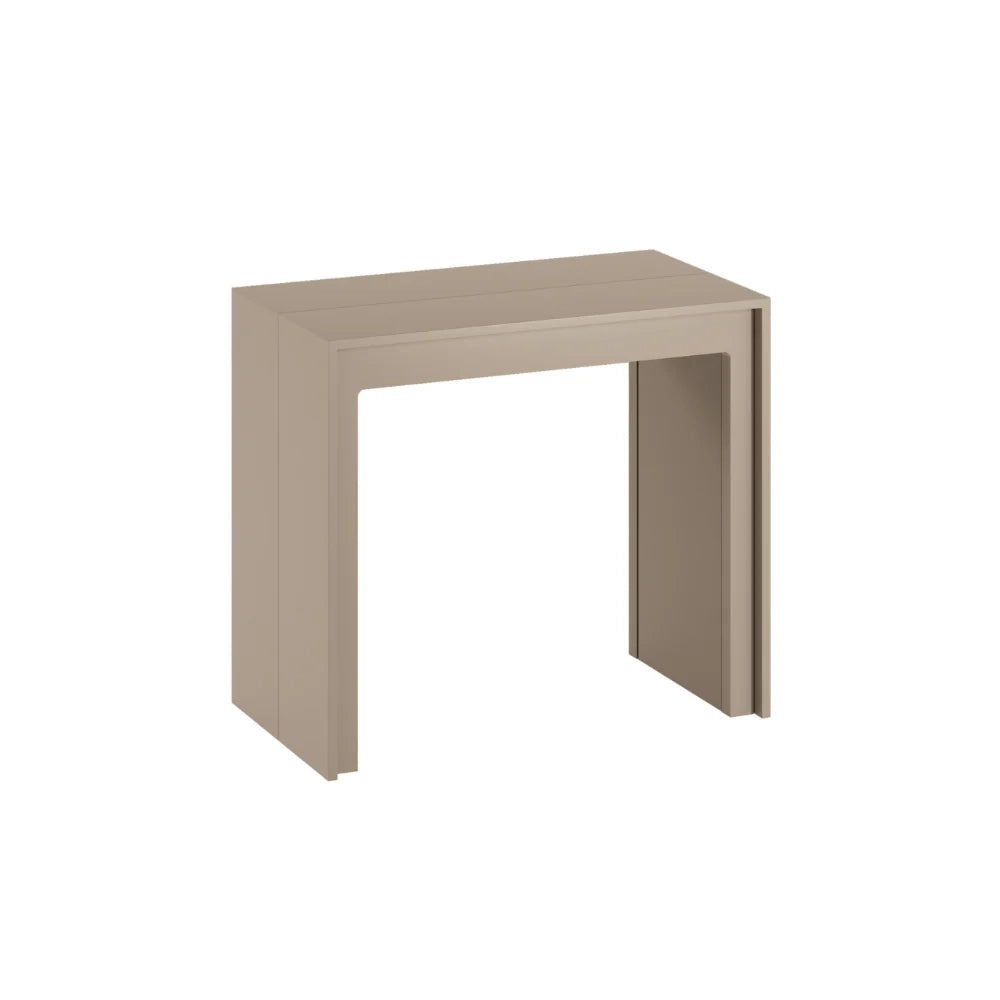 Consolle allungabile salvaspazio tortora Nivara 42,5-302,5x90 cm fino a 12 posti | Duzzle