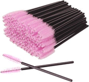 Set di pennelli per ciglia da smettere - 128 pezzi - Pennelli per mascara - Glitter rosa - per estensioni ciglia - Pennello per mascara - Pennelli per sopracciglia