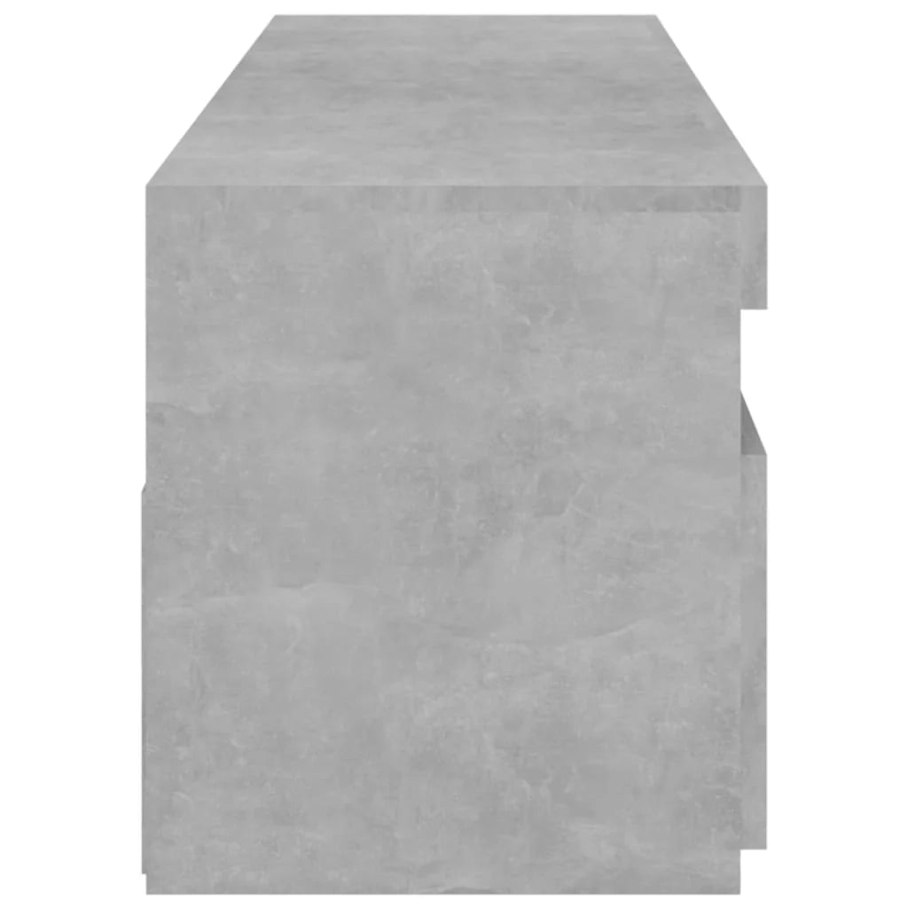 Mobile TV multimediale scaffale TV credenza mobile TV sala da pranzo soggiorno camera da letto 2 pezzi con luci LED 75 x 35 x 40 cm grigio 02_0028573