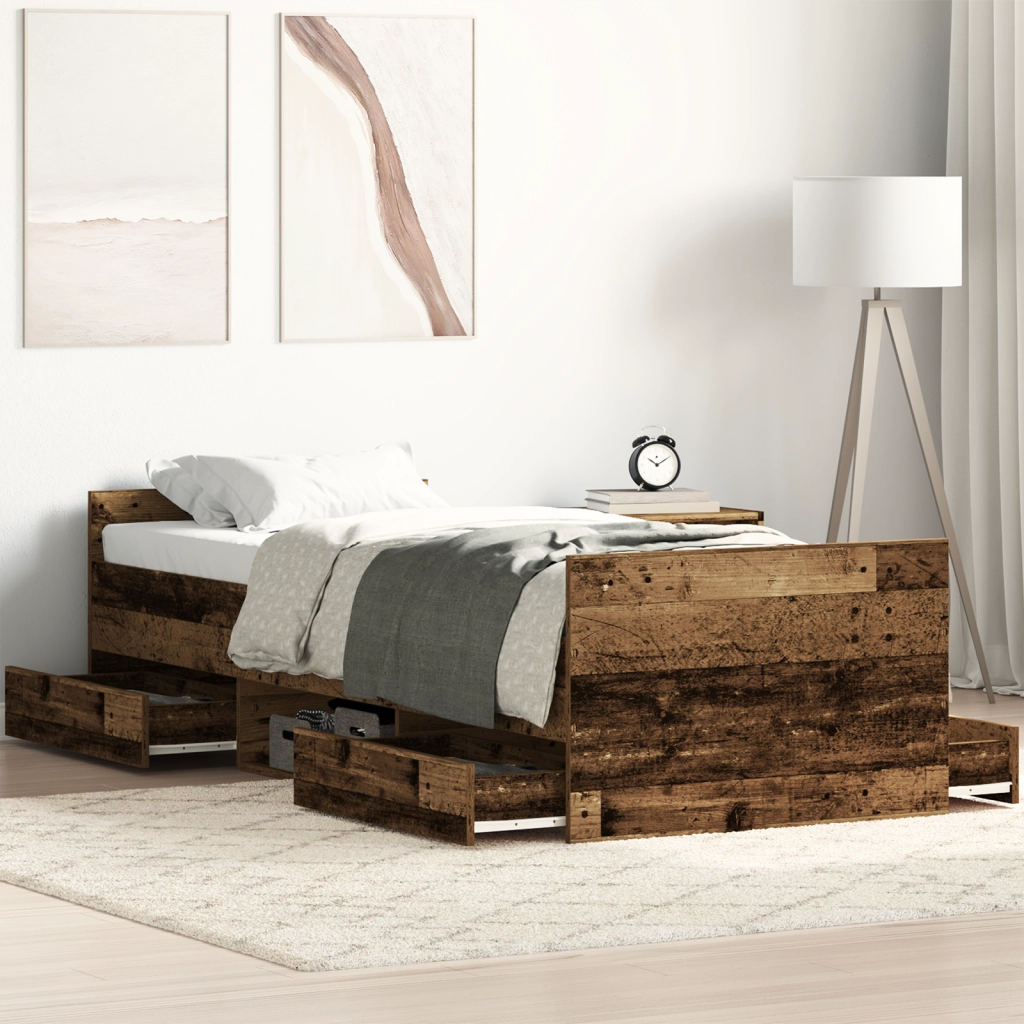 Letto  senza materasso Legno Vecchio 75x190 cm Legno ingegnerizzato