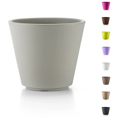 Cheonda - Teraplast Ribeira Blumenkasten, 100% Kunststoff, anthrazit, 60 cm