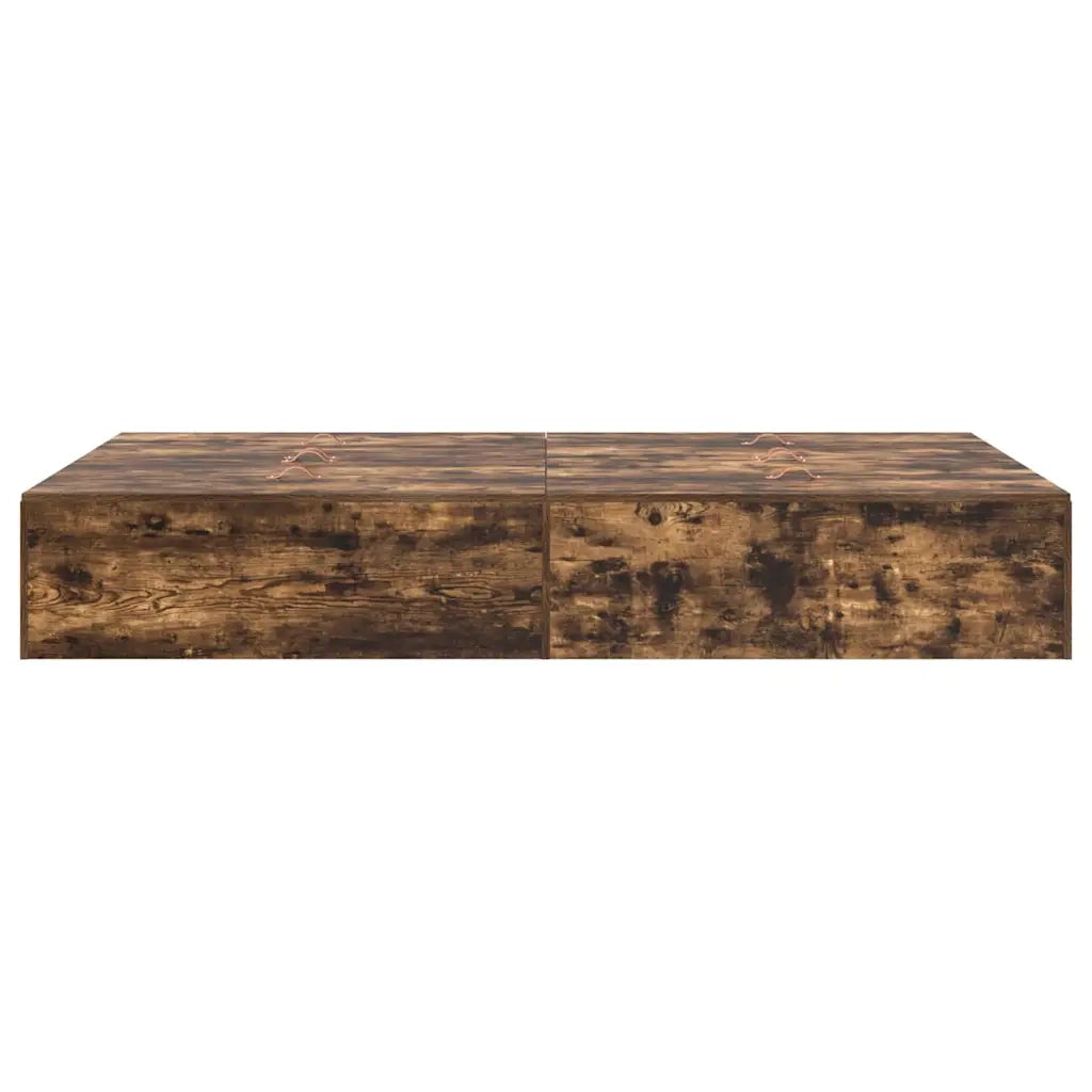 Struttura letto con contenitore Rovere fumé 120 x 200 cm 3335369