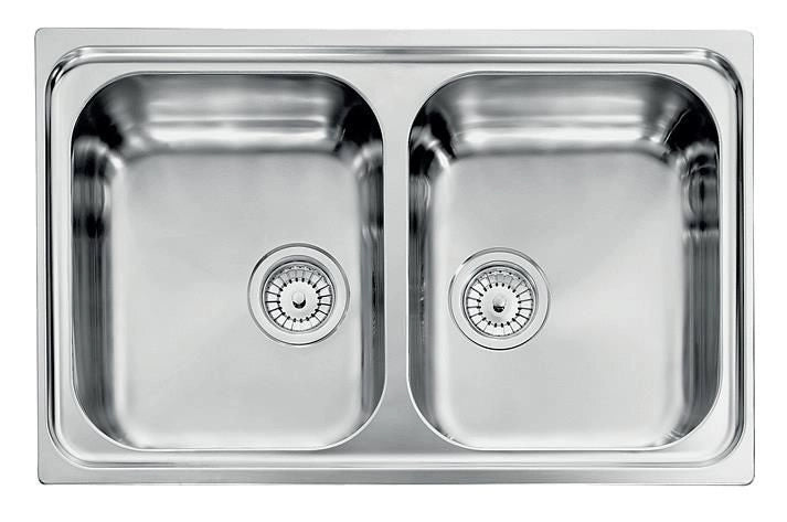 CM Zenith 79x50 2V Lavello ad incasso Rettangolare Acciaio inossidabile