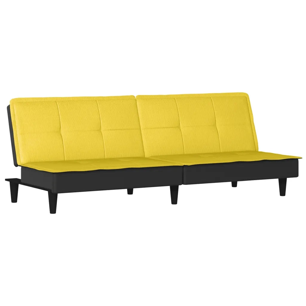 Divano letto-Sofa Letto-Daybed Giallo Chiaro in Tessuto 959015