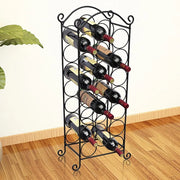Porta Bottiglie di Vino per 21 Bottiglie in Metallo 50206
