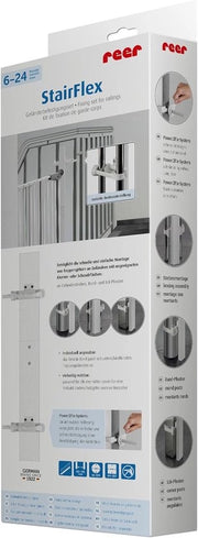Kit di fissaggio per cancelli scale - 1 pezzo - Bianco