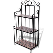 Piedistallo per Piante Terracotta con Mosaico