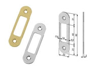 INCONTRO EASY-MATIC REGOLABILE BORDO TONDO OTTONATO- - cromato opaco (B01402.90.03) - 5 pezzi AGB