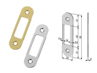 INCONTRO EASY-MATIC REGOLABILE BORDO TONDO OTTONATO- - cromato opaco (B01402.90.03) - 5 pezzi AGB