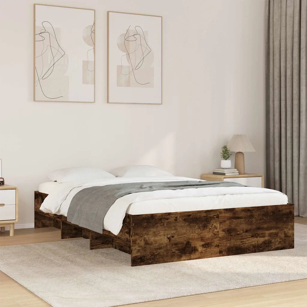 Giroletto senza Materasso Rovere Fumo 120x190 cm in Truciolato 3295699