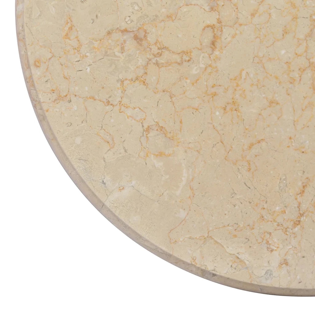 Piano per Tavolo | Superficie Tavolo | Piano Scrivania Crema ?50x2,5 cm in Marmo