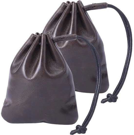 Borsa da Menta 2 pezzi - Borse in Pelle con Cinturino - Compatta e Leggera - Design Retro - Materiale Sostenibile e Flessibile - Borsa Porta Oggetti