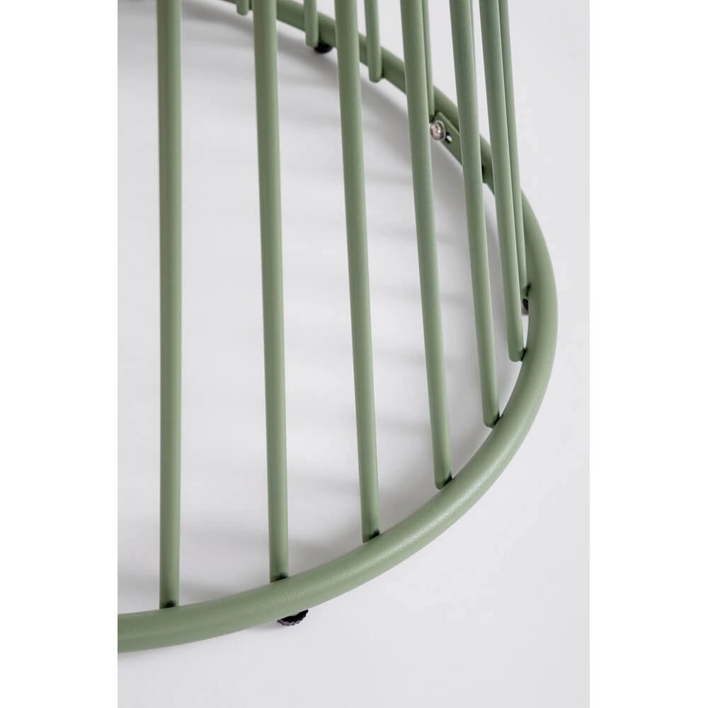 Tavolo da Esterno Rotondo in Acciaio Antracite D120 cm - ORLI