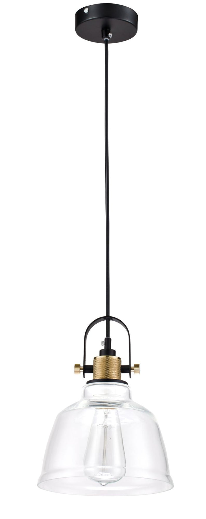 Lampada pendente Pendant in Metallo Irving Nero