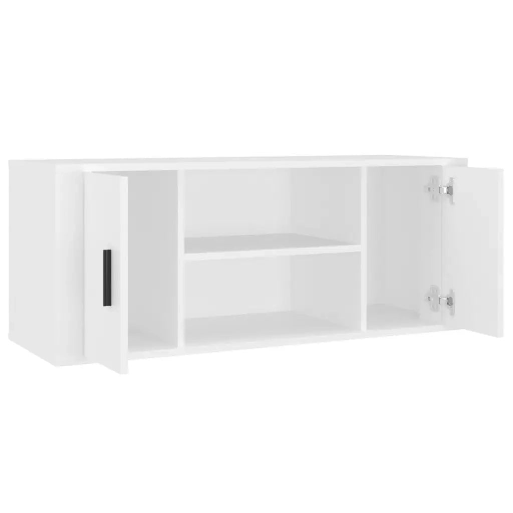 Mobile Porta TV Bianco 100x35x40 cm in Legno Multistrato 823091