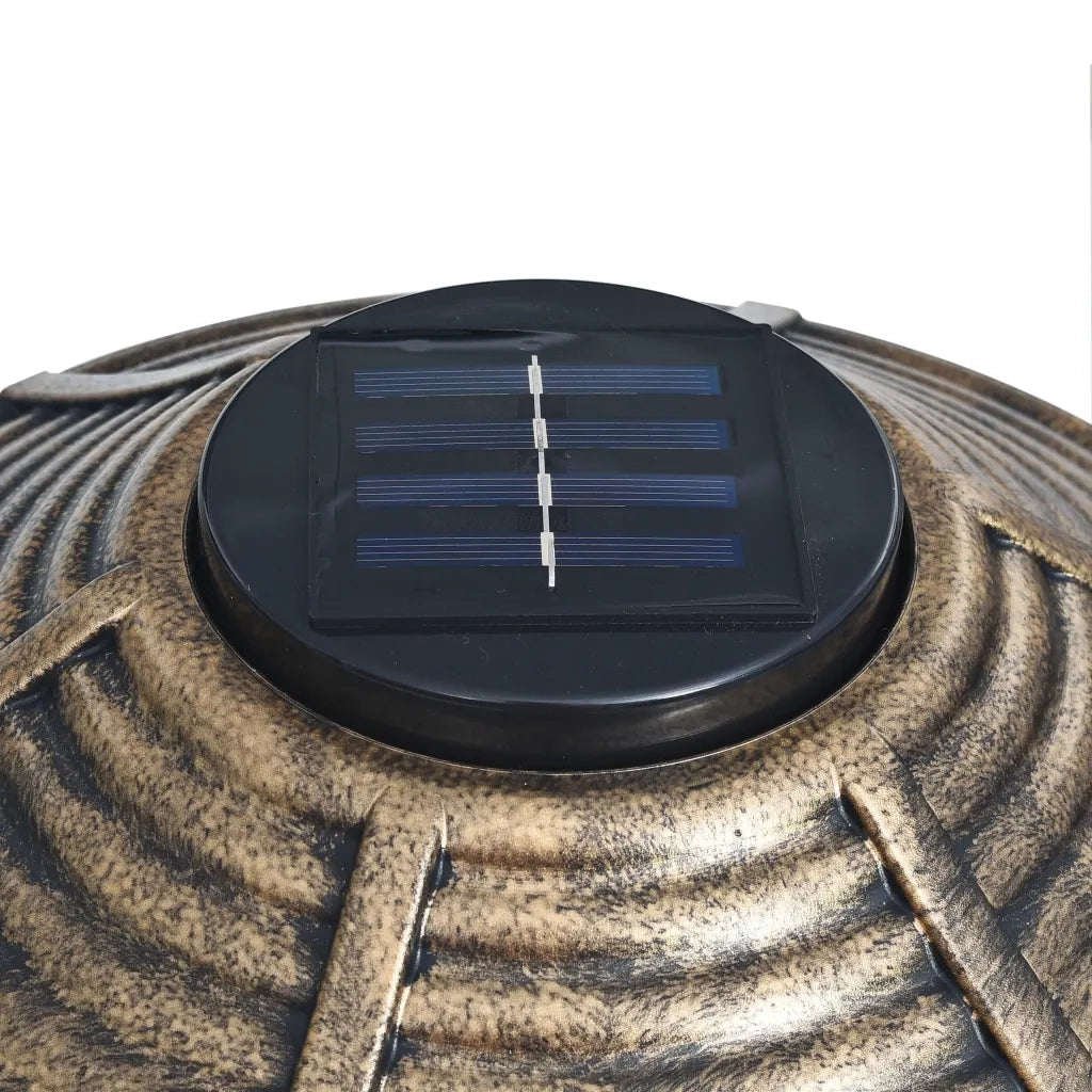 Bagnetto per Uccelli Decorativa con Luci LED Solari in Plastica CFW1629400