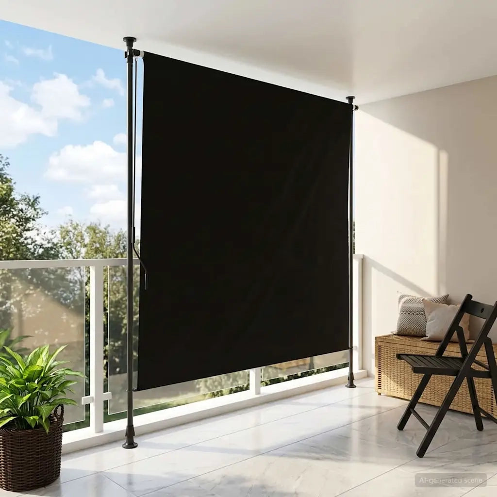 Tenda a Rullo Esterna Nero 120 x 270 cm 42037122