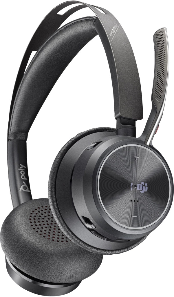 Hp poly voyager focus 2 microsoft teams certified usb-c-c headset +usb-c/a adapter +charging stand - 9T9J6AA#AC3