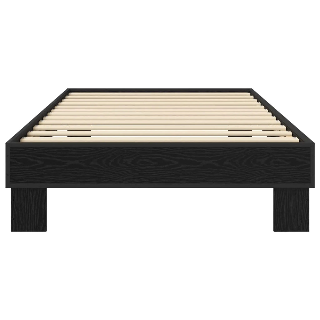 Struttura del letto Rovere Nero 80 x 200 cm 8009134