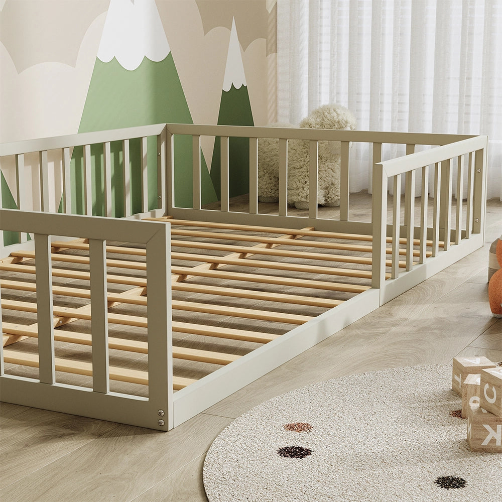 Vitalispa Letto per bambini Grigio 205 x 125 cm Senza materasso
