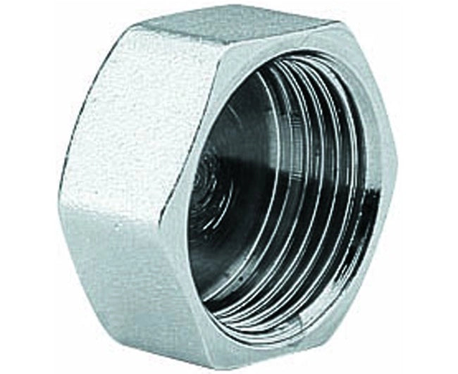 TAPPO CIECO FEMMINA IN OTTONE CROMATO PER CHIUSURA COLLETTORI 3/4   ARTECLIMA S.R.L.