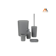 KIT ACCESSORI DA BAGNO 'PODDY' col. grigio