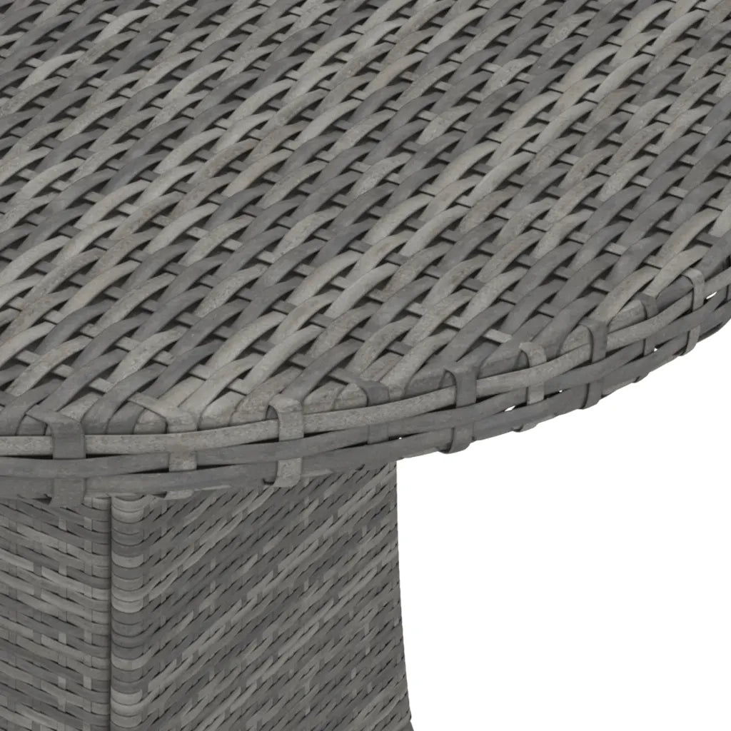 Set Divani da Giardino 7 pz con Cuscini in Polyrattan Grigio cod mxl 41281