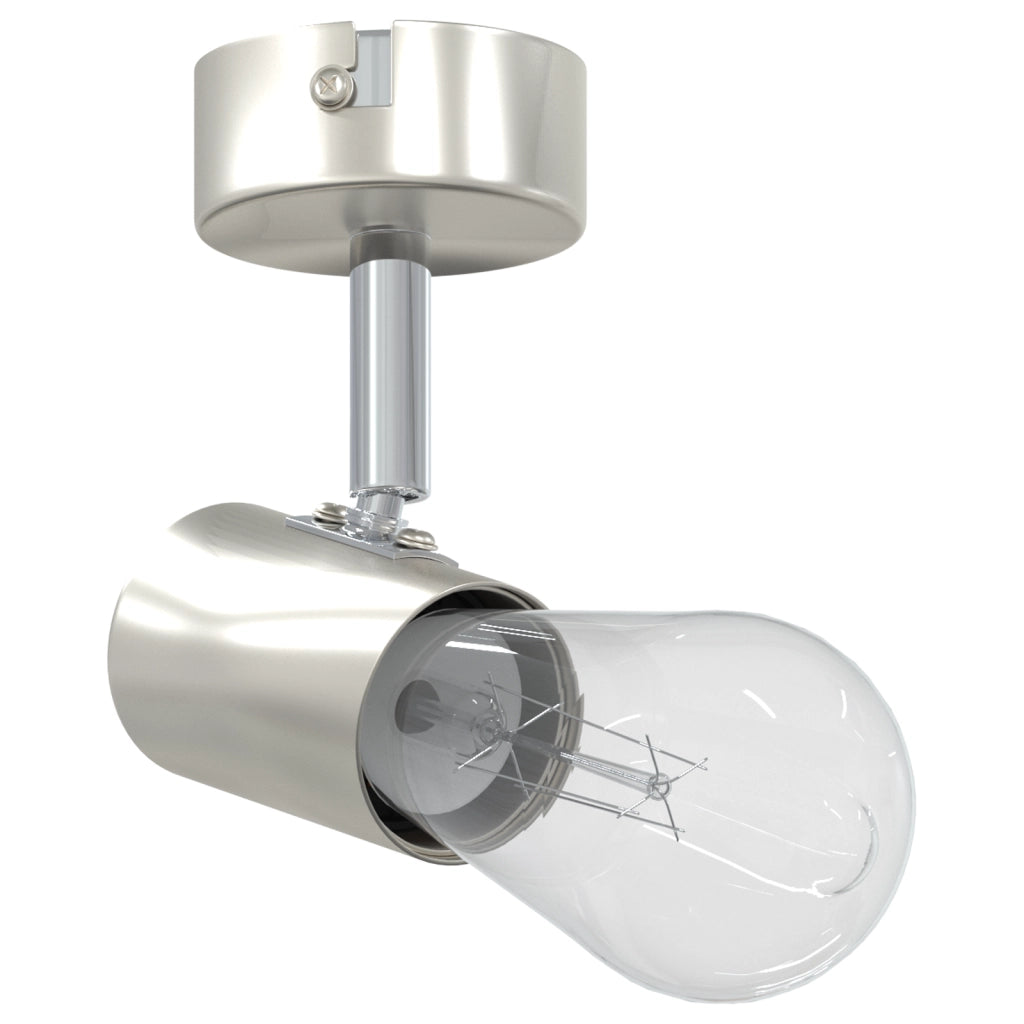 Faretti da soffitto 1 Via Regolabile Nichel E27