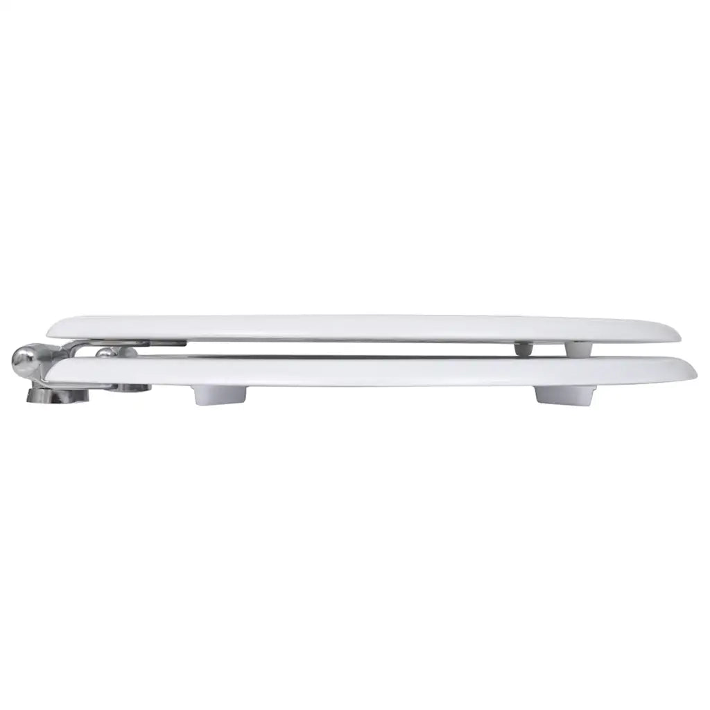 Copriwater a Chiusura Ammortizzata 2 pz in MDF Bianco cod mxl 40921