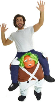 Costume per Carnaval - Oompa Loompa - Dimensione Unica - Pacco per Carnaval - Costume per Halloween - Pacco per Halloween - Abbigliamento per Feste - Carnaval - Adulti - Costume per Carnaval Uomo - Caricatore Posteriore