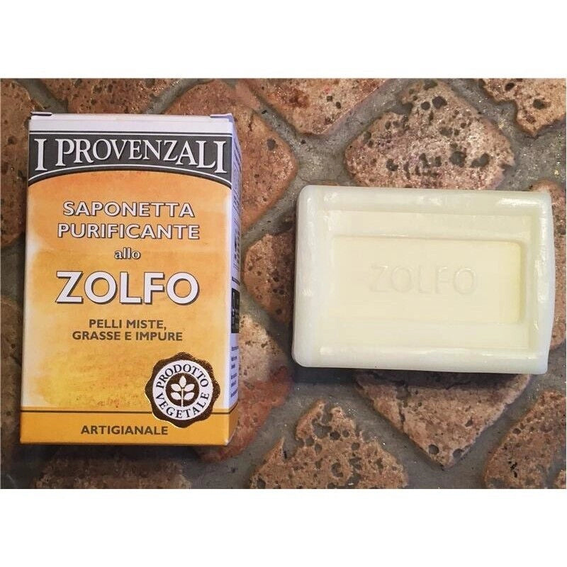 I PROVENZALI SAPONETTA PURIFICANTE ALLO ZOLFO 100GR PELLI MISTE GRASSE E IMPURE