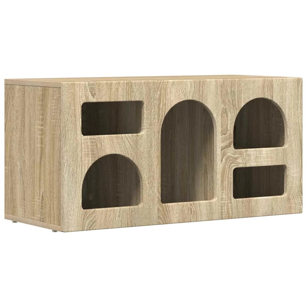 Mobile TV Rovere Sonoma 80 x 35 x 40 cm Legno multistrato