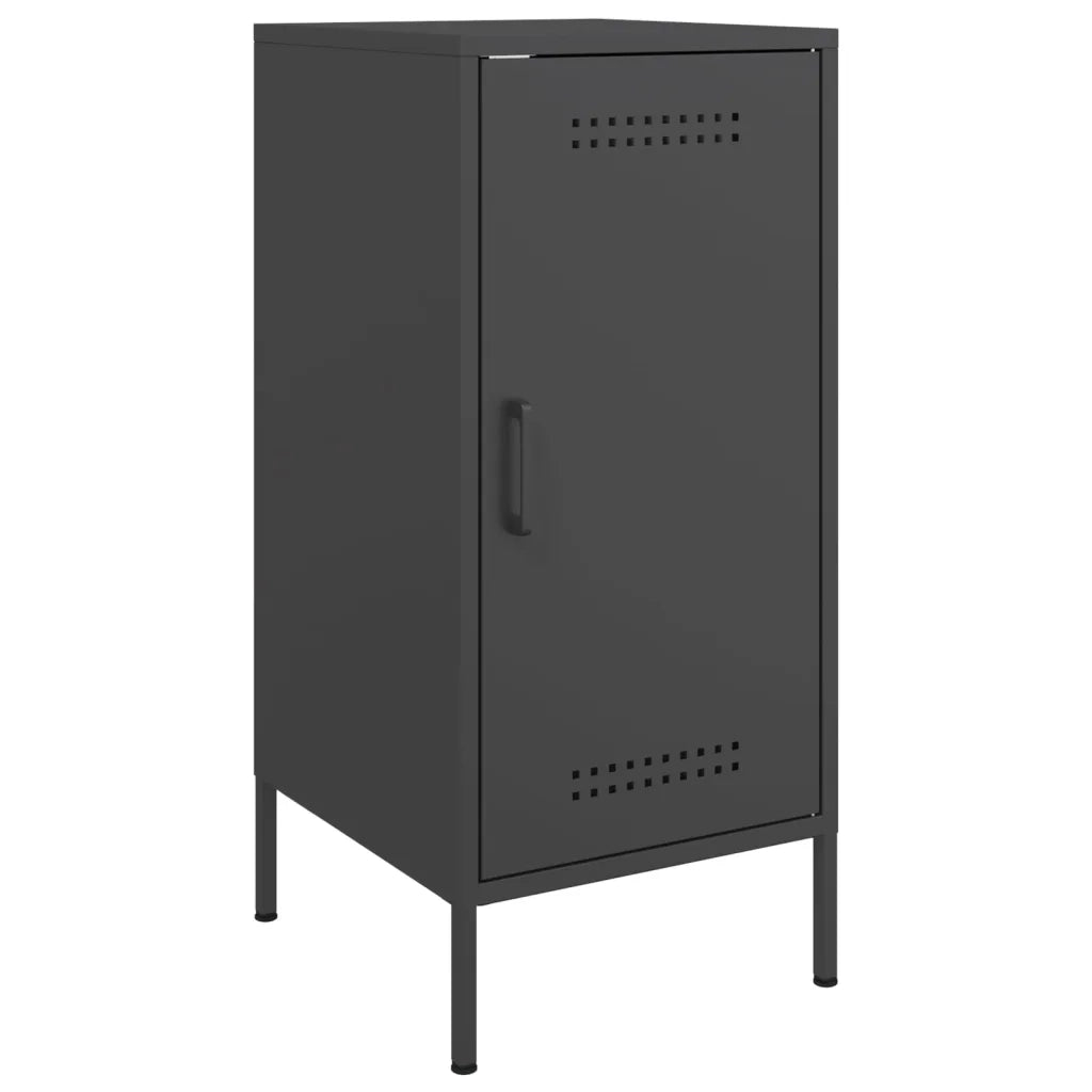Credenze 2 pz | Madia | Buffet da pranzo | Armadio da pranzo Nere 36x39x79 cm in Acciaio