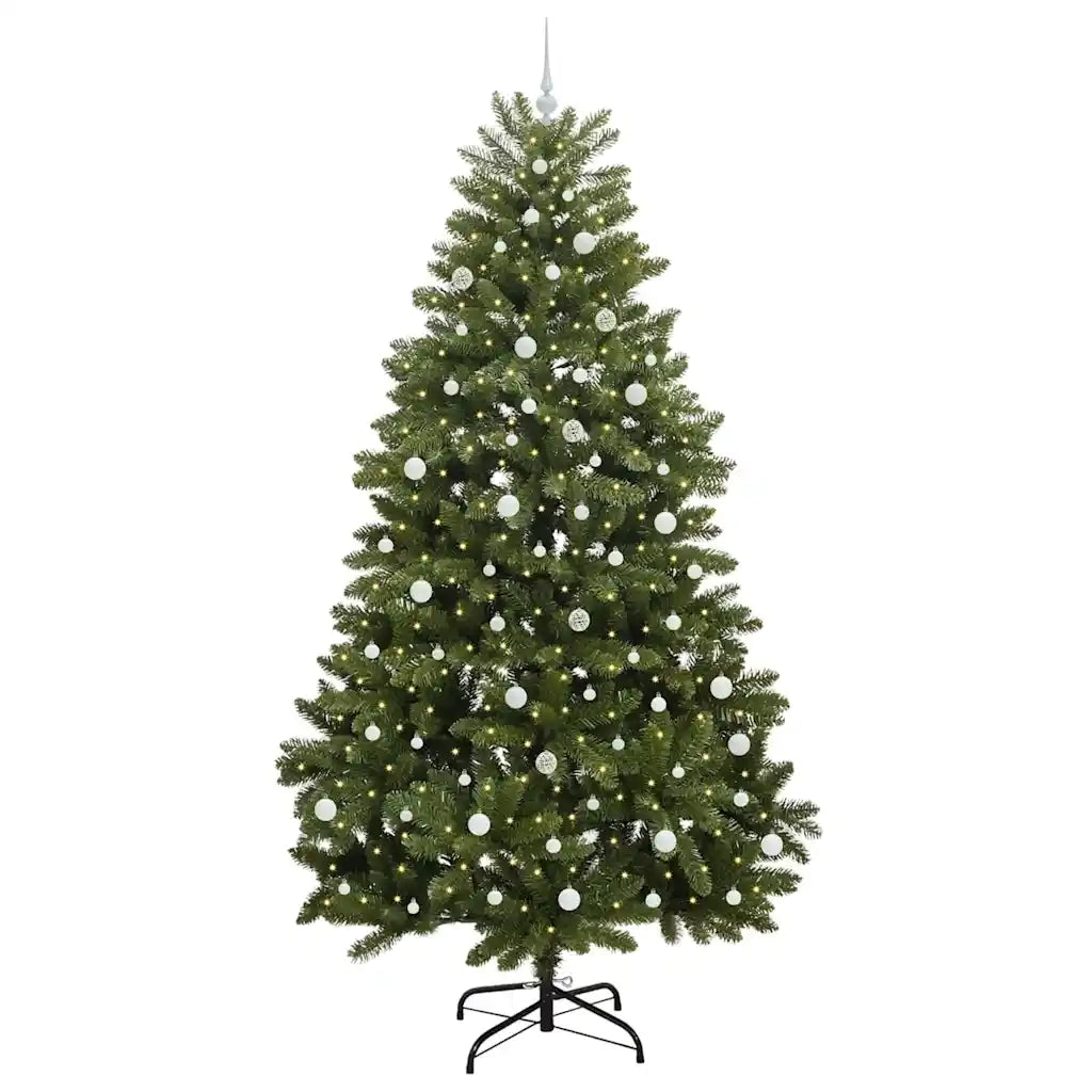 Albero di Natale | Decorazioni natalizie artificiale Verde 240 cm PVC e Metallo