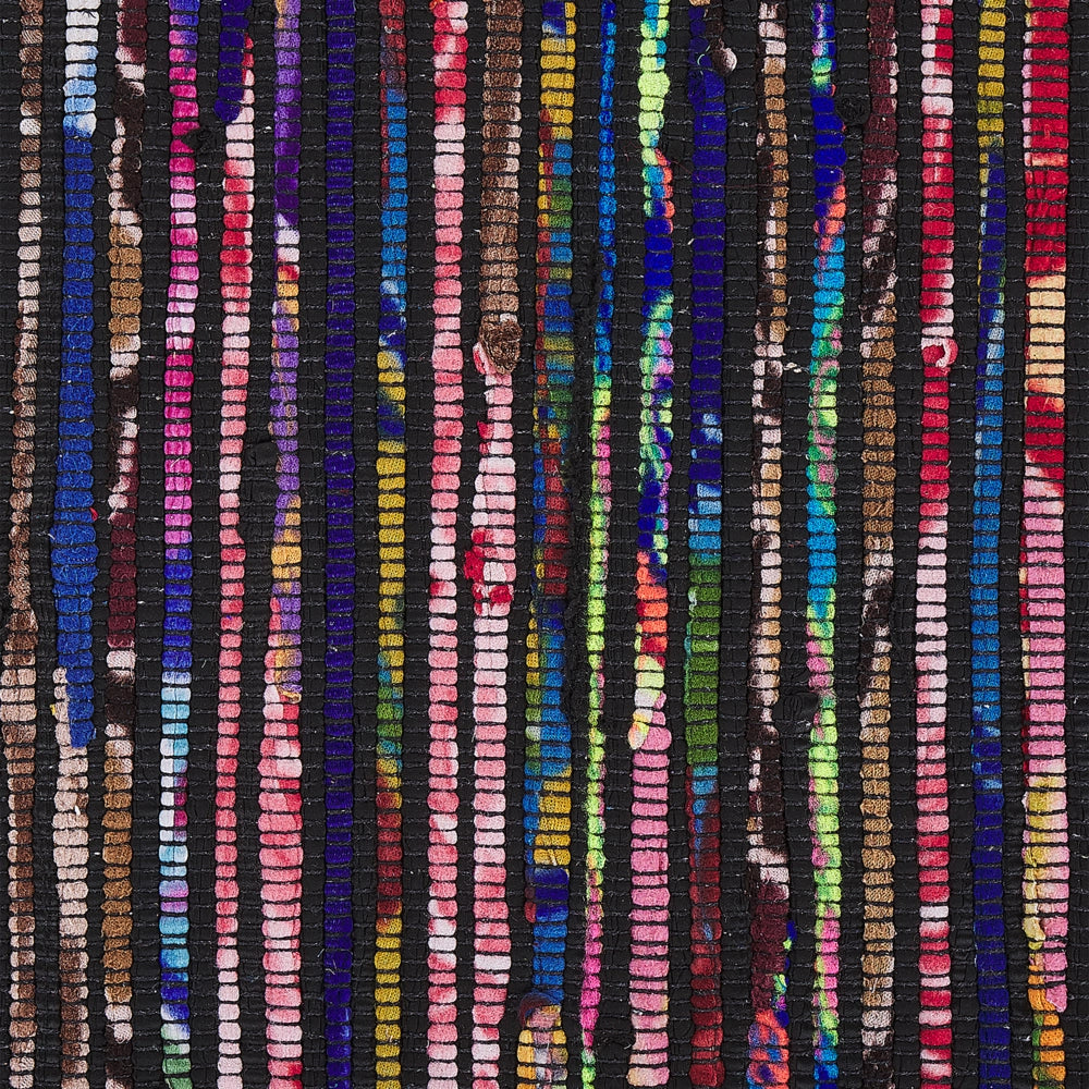 Tappeto Cotone Multicolore Scuro 160 x 230 cm Rettangolare Fatto a Mano Boho Eclettico